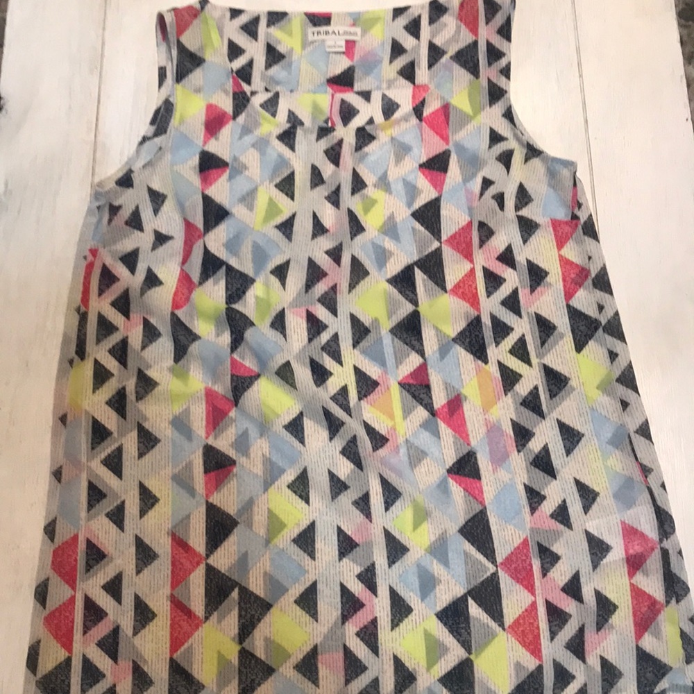 TRIBAL JEWNS ladies multi colored top.